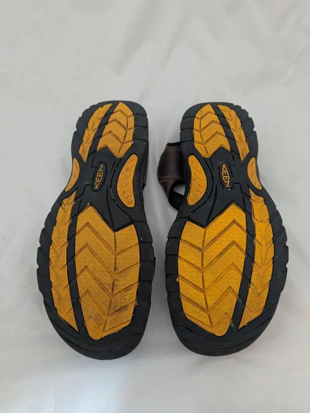 KEEN Men's Brown Leather Waterproof Sandals Size 14